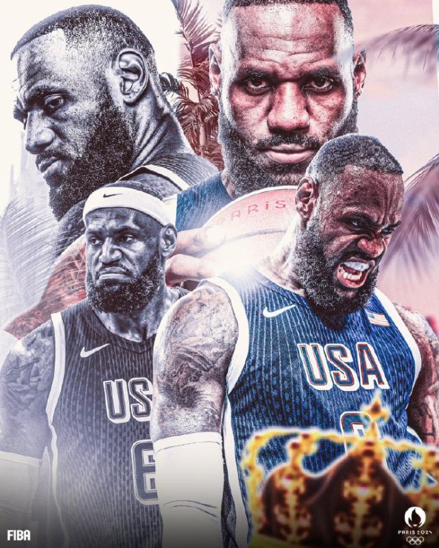 体育赛事-奥运赛场也成历史第一人 詹姆斯诠释何为天生领袖